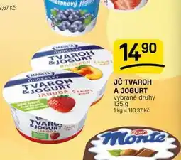 Flop JČ TVAROH A JOGURT vybrané druhy nabídka