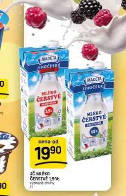 Flop JČ MLÉKO ČERSTVÉ 1,5% vybrané druhy nabídka