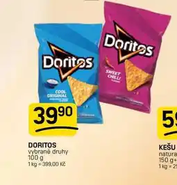 Flop DORITOS vybrané druhy nabídka