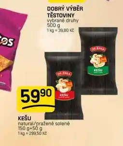 Flop KEŠU natural/pražené solené nabídka