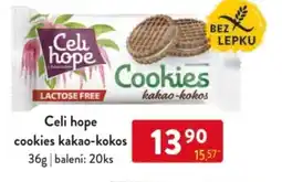 Qanto Celi hope cookies kakao-kokos nabídka