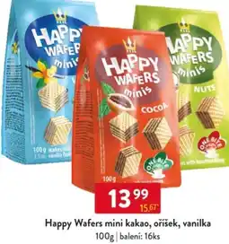 Qanto Happy Wafers mini kakao, oříšek, vanilka nabídka