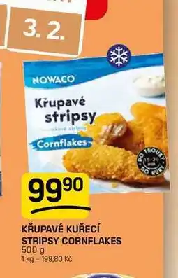 Flop KŘUPAVÉ KUŘECÍ STRIPSY CORNFLAKES nabídka