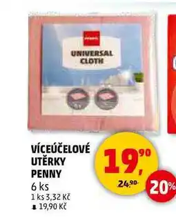 Penny Market VÍCEÚČELOVÉ UTĚRKY PENNY, 6 ks nabídka
