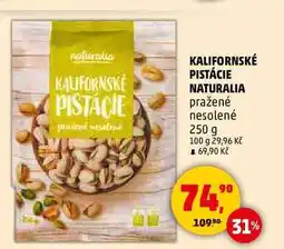 Penny Market KALIFORNSKÉ PISTÁCIE NATURALIA pražené nesolené nabídka