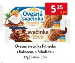 Qanto Ovesná svačinka Fitneska s kokosem, s čokoládou nabídka