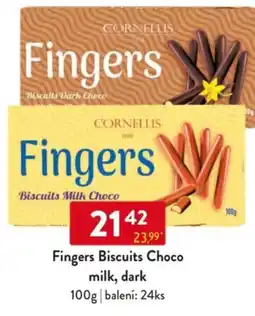 Qanto Fingers Biscuits Choco milk, dark nabídka