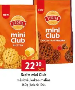 Qanto Sedita mini Club máslové, kakao-malina nabídka