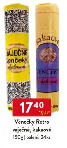 Qanto Věnečky Retro vaječné, kakaové nabídka