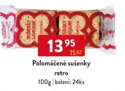 Qanto Polomáčené sušenky retro nabídka