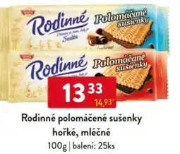 Qanto Rodinné polomáčené sušenky hořké, mléčné nabídka
