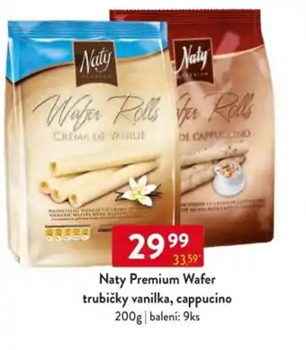 Qanto Naty Premium Wafer trubičky vanilka, cappucino nabídka