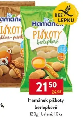 Qanto Hamánek piškoty bezlepkové nabídka