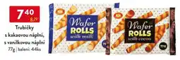 Qanto Trubičky s kakaovou náplní, s vanilkovou náplní nabídka