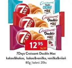 Qanto 7Days Croissant Double Max kakao&kokos, kakao&vanilka, vanilka&višeň nabídka