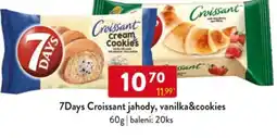 Qanto 7Days Croissant jahody, vanilka&cookies nabídka