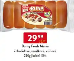 Qanto Bunsy Fresh Mania čokoládové, vanilkové, višňové nabídka