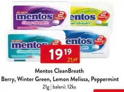 Qanto Mentos CleanBreath Berry, Winter Green, Lemon Melissa, Peppermint nabídka
