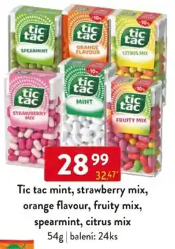 Qanto Tic tac mint, strawberry mix, orange flavour, fruity mix, spearmint, citrus mix nabídka
