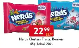 Qanto Nerds Clusters Fruits, Berriess nabídka
