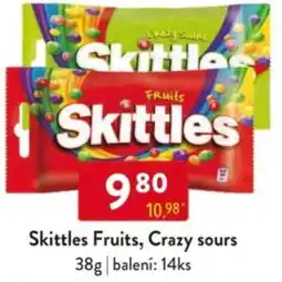 Qanto Skittles Fruits, Crazy sours nabídka