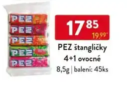 Qanto PEZ štangličky 4+1 ovocné nabídka