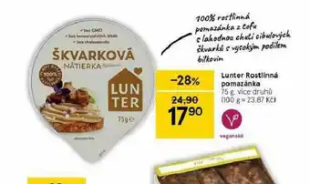 Tesco Rostlinná pomazánka nabídka