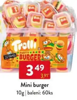 Qanto Mini burger nabídka