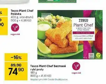 Tesco Bezmasé rybí prsty nabídka