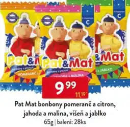 Qanto Pat Mat bonbony pomeranč a citron, jahoda a malina, višeň a jablko nabídka