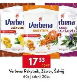 Qanto Verbena Rakytník, Zázvor, Šalvěj nabídka