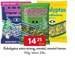 Qanto Eukalyptus extra strong, mentol, mentol-lemon nabídka