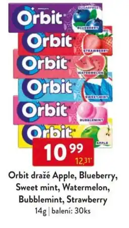 Qanto Orbit dražé Apple, Blueberry, Sweet mint, Watermelon, Bubblemint, Strawberry nabídka