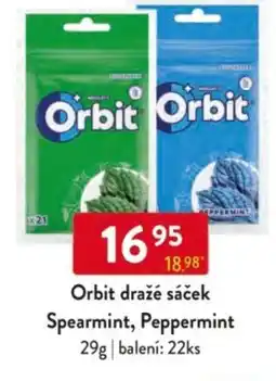 Qanto Orbit dražé sáček Spearmint, Peppermint nabídka