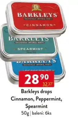 Qanto Barkleys drops Cinnamon, Peppermint, Spearmint nabídka