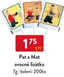 Qanto Pat a Mat ovocné lízátko nabídka