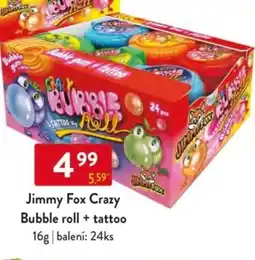 Qanto Jimmy Fox Crazy Bubble roll + tattoo nabídka