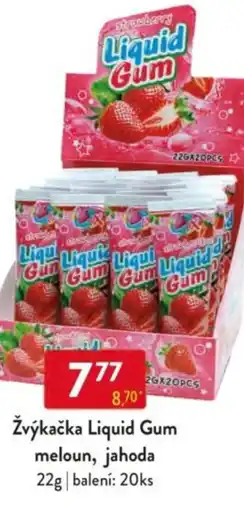 Qanto Žvýkačka Liquid Gum meloun, jahoda nabídka