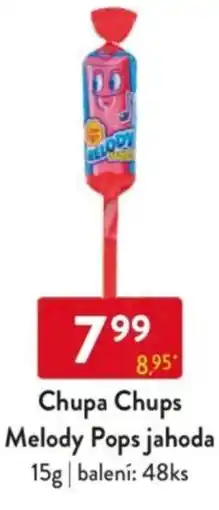 Qanto Chupa Chups Melody Pops jahoda nabídka