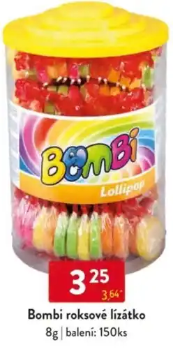 Qanto Bombi roksové lízátko nabídka