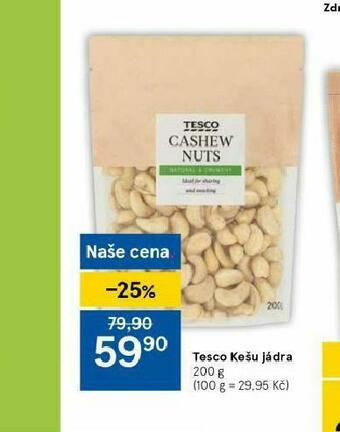 Tesco Kešu jádra nabídka