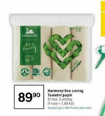 Tesco Harmony toaletní papír nabídka