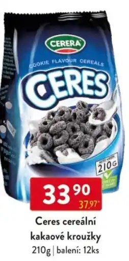 Qanto Ceres cereální kakaové kroužky nabídka
