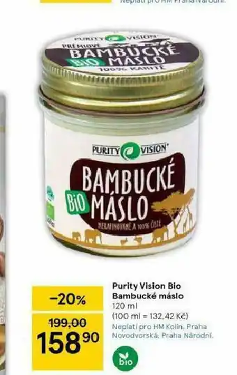 Tesco Bambucké máslo nabídka