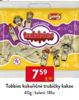 Qanto Tubbies kukuřičné trubičky kakao nabídka