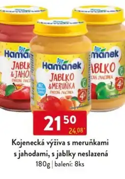 Qanto Kojenecká výživa s meruňkami s jahodami, s jablky neslazená nabídka