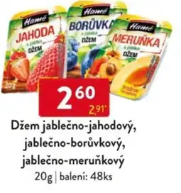 Qanto Hame Džem jablečno-jahodový, jablečno-borůvkový, jablečno-meruňkový nabídka