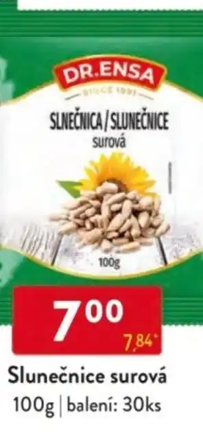 Qanto Dr.Ensa Slunečnice surová nabídka