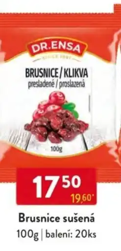 Qanto Dr.Ensa Brusnice sušená nabídka
