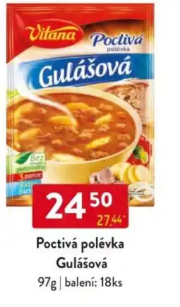 Qanto Vitana Poctivá polévka Gulášová nabídka